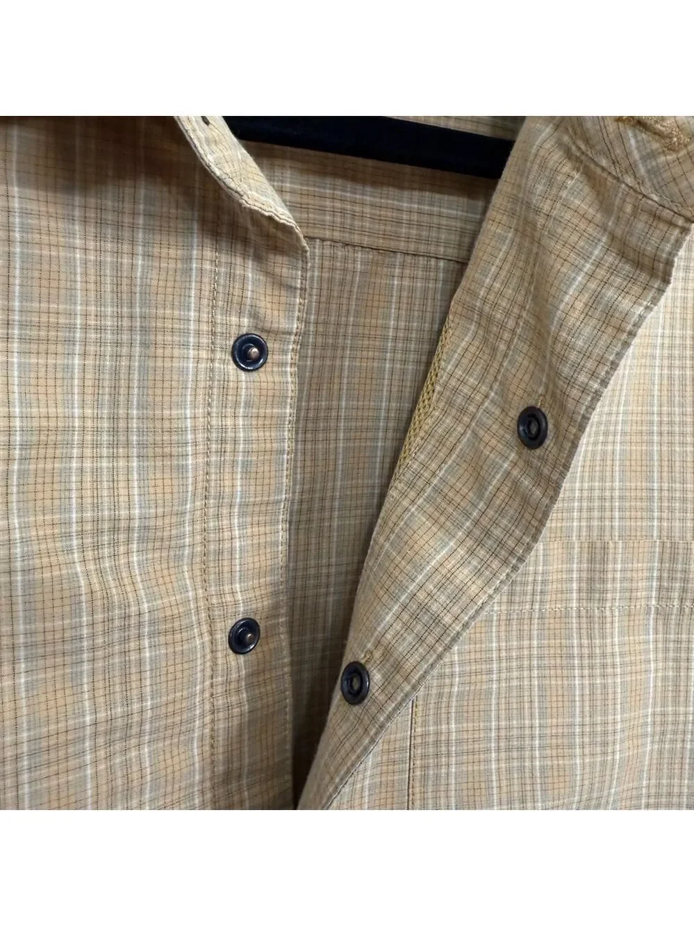 5.11 Tactical Button-Up Shirt Size M Tan Plaid